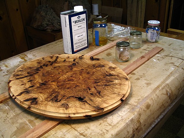 Top After Initial Coat of Finish